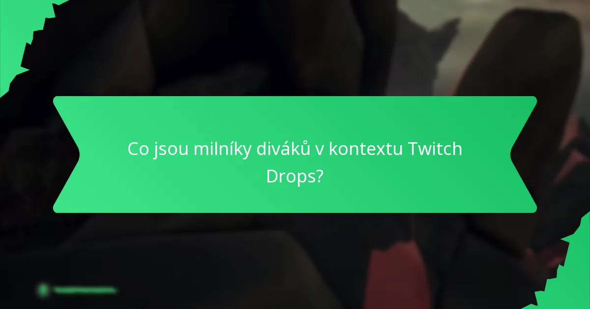 Jaké odměny za zapojení do komunity mohou diváci získat prostřednictvím Twitch Drops?