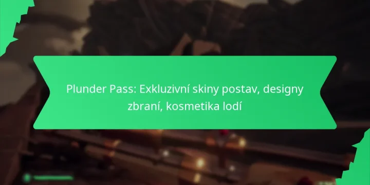 Plunder Pass: Exkluzivní skiny postav, designy zbraní, kosmetika lodí