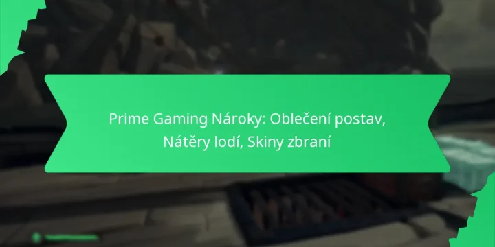 Prime Gaming Nároky: Oblečení postav, Nátěry lodí, Skiny zbraní