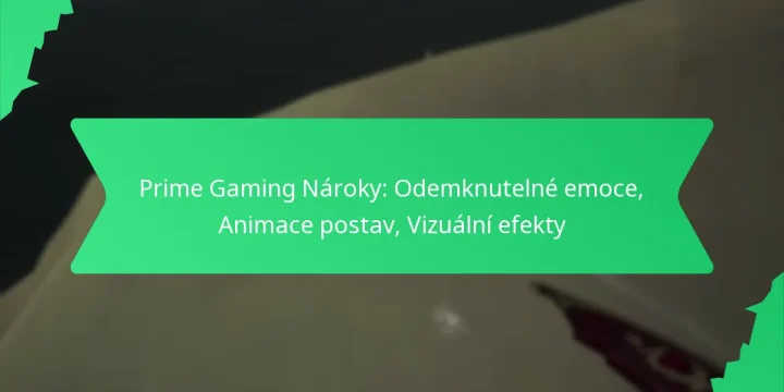 Prime Gaming Nároky: Odemknutelné emoce, Animace postav, Vizuální efekty