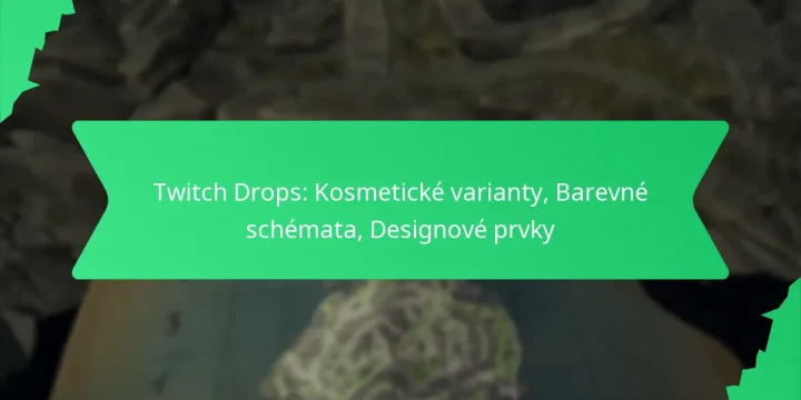 Twitch Drops: Kosmetické varianty, Barevné schémata, Designové prvky