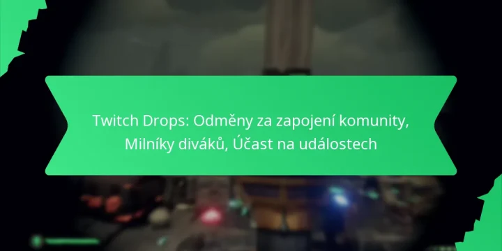 Twitch Drops: Odměny za zapojení komunity, Milníky diváků, Účast na událostech